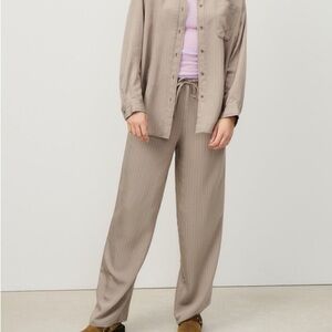 American Vintage Silky Striped Trouser Pants